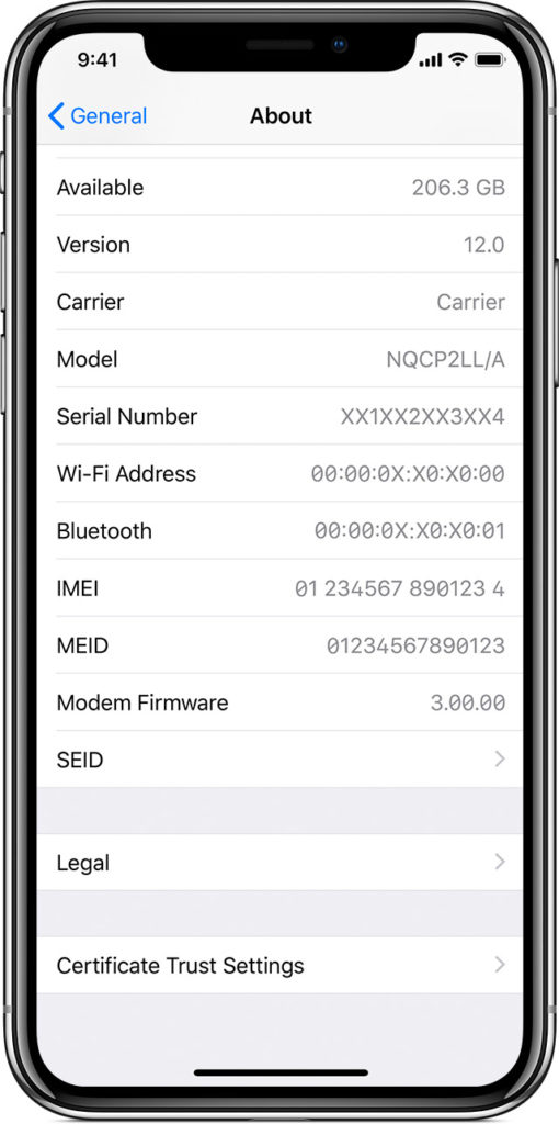 Find IOS Device Serial Number Clearview Technologies Knowledgebase