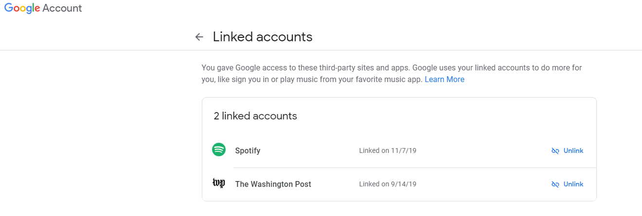 Google – 3rd Party Linked Accounts – Clearview Technologies Knowledgebase